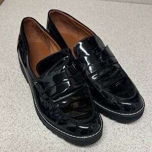 Franco Sarto Black Loafers